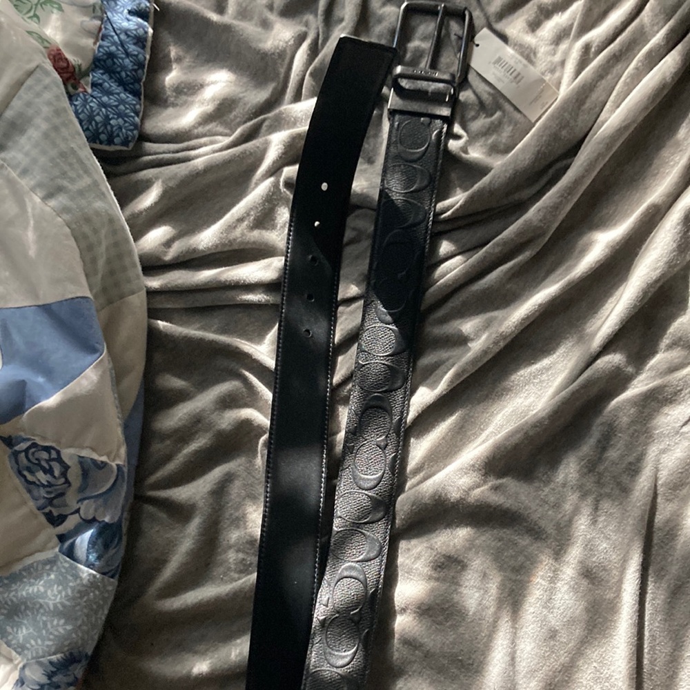 Brand new, uncut coach belt, never worn, tag still on it, says 178.